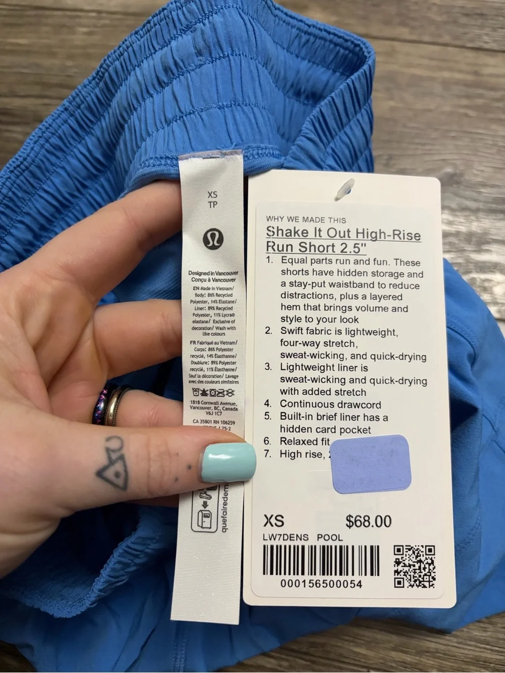 NWT Lululemon Shake It Out High-Rise Running Short 2.5